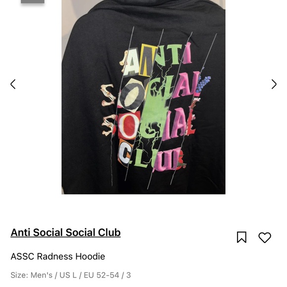 Anti Social Social Club Multicolor Hoodie Sweatshirts Hoodies